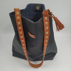 Handmade Leather shoulder baghobo leather bagleather bag for woman